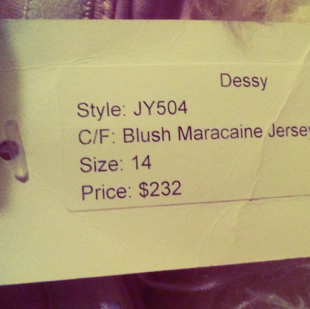 Dessy Blush Maracaine Gown - Picture 3 of 8